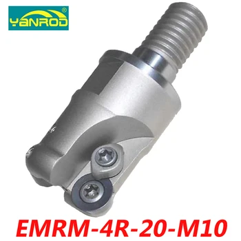 Brezplačna Dostava EMRM-4R-20-M10 Indeksiranih Obraz Rezkanje Priključek Za RPMW0802 Karbida Vstavite Primerna Za Volfram Karbida Kolenom