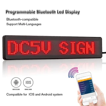 5 V Led Prijavite Odbor Bluetooth Programabilni Pomikanjem Message Board Multi-language, za Avto, Storefornt, Okno