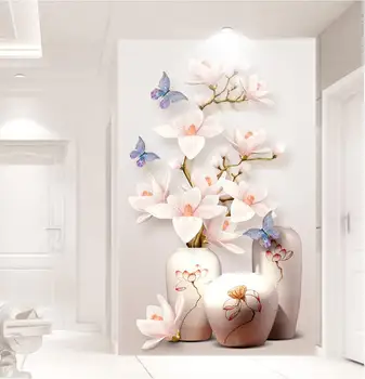 Po meri HD Photo 3D Ozadje Cvet Freske cvetje vhod hodnik 3d ozadje Stene papirja Doma Dekor Kuhinja Dnevna Soba