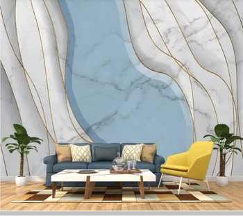 De Papel parede Sodobne marmorja geometrijske linije skandinavski slog 3d ozadje zidana,dnevna soba, tv steno spalnica steno papir doma dekor