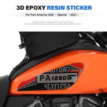Non-slip Rezervoar za Gorivo Varstvo Pad Za Pan America 1250 S 2021 - PA1250 PanAmerica RA1250 Motocikel 3D Epoksi Smolo Nalepke Nalepke
