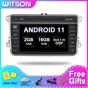 WITSON DSP 2GB 16 2Din Android 11 Avto Multimedijski Predvajalnik Za VW B6 Radio Audio GPS Glon