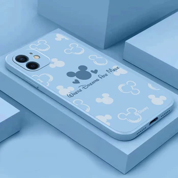 Mickey Miške Minnie Anime Primeru Telefon Za iphone 13 pro max primeru 11 12 14 Pro MAX Mini 6S 7 8 Plus X XR XS luksuzni Silikonsko ohišje
